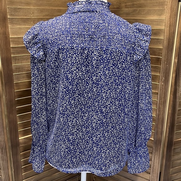 Banana Republic smocked long sleeve blouse size XS - Picture 5 of 13